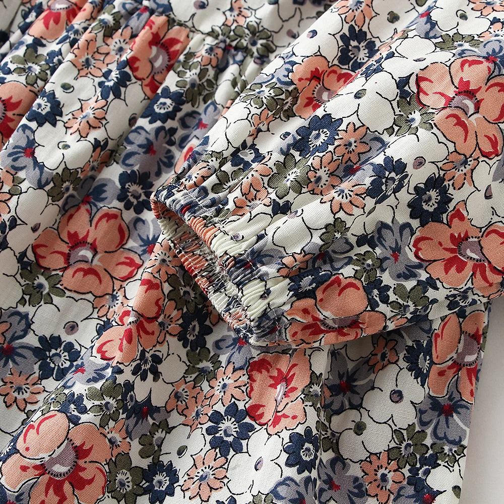 2 Piece Floral Dress and Bloomer Set