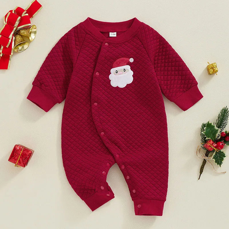 Christmas Quilt Look Romper