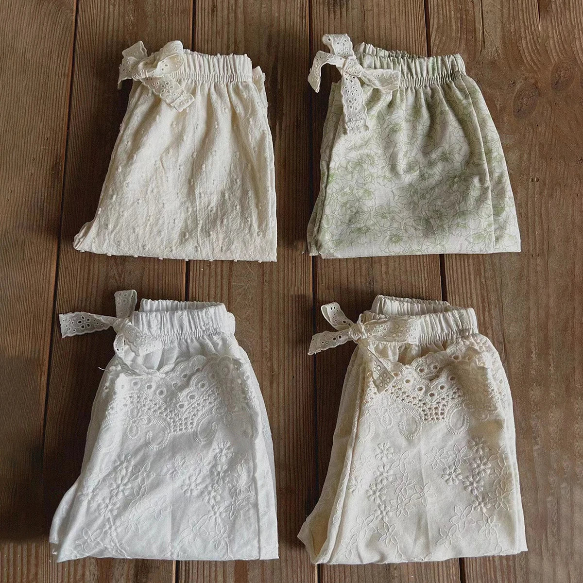 Flower Lace Thin Loose Trousers