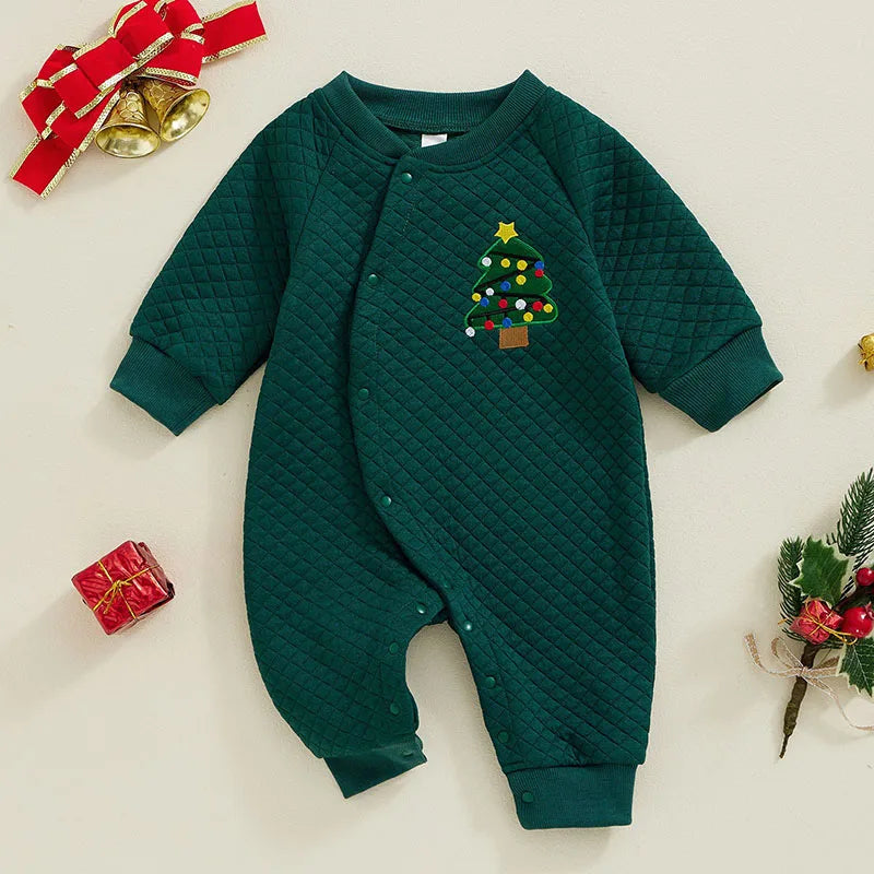 Christmas Quilt Look Romper