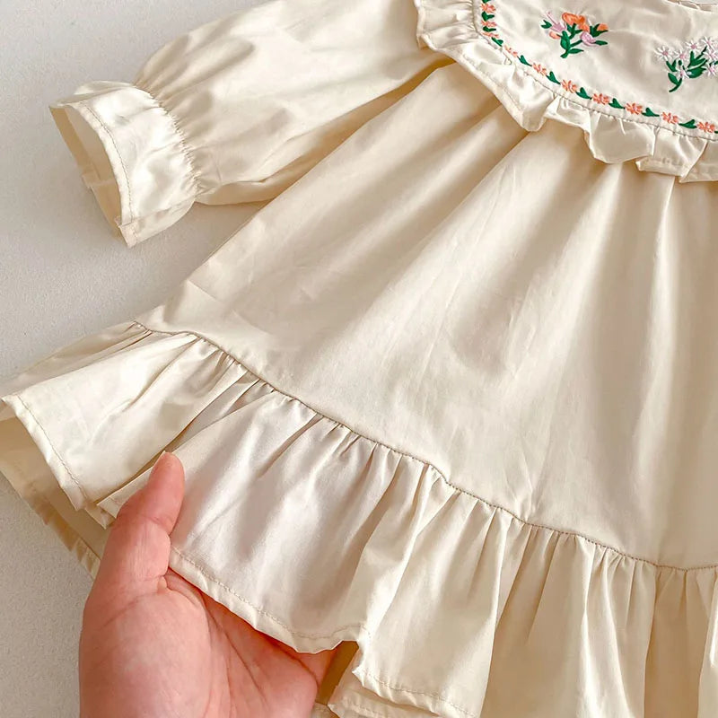 Jackie Embroidered Flower Dress
