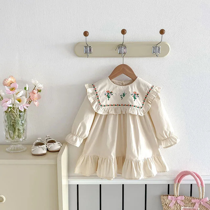 Jackie Embroidered Flower Dress