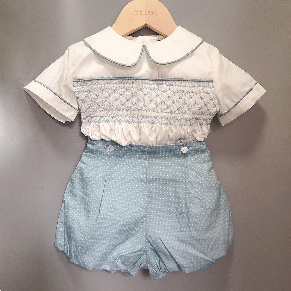 Smocked Embroidered Boutique Set