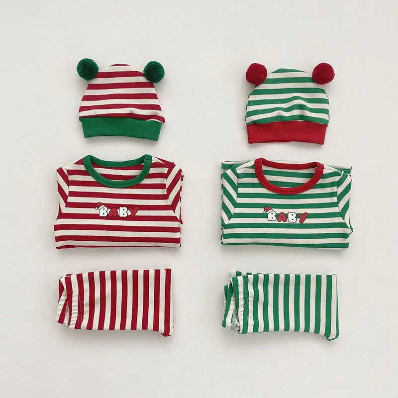 Christmas Set: Top, Bottom, Hat