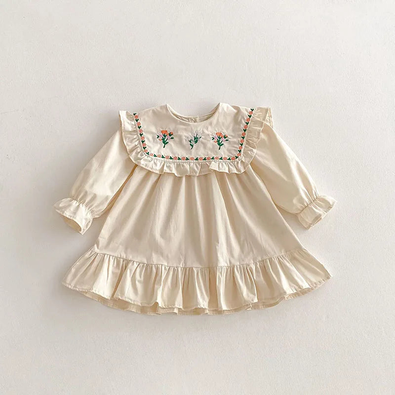 Jackie Embroidered Flower Dress
