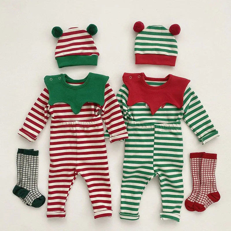 Christmas Set: Top, Bottom, Hat