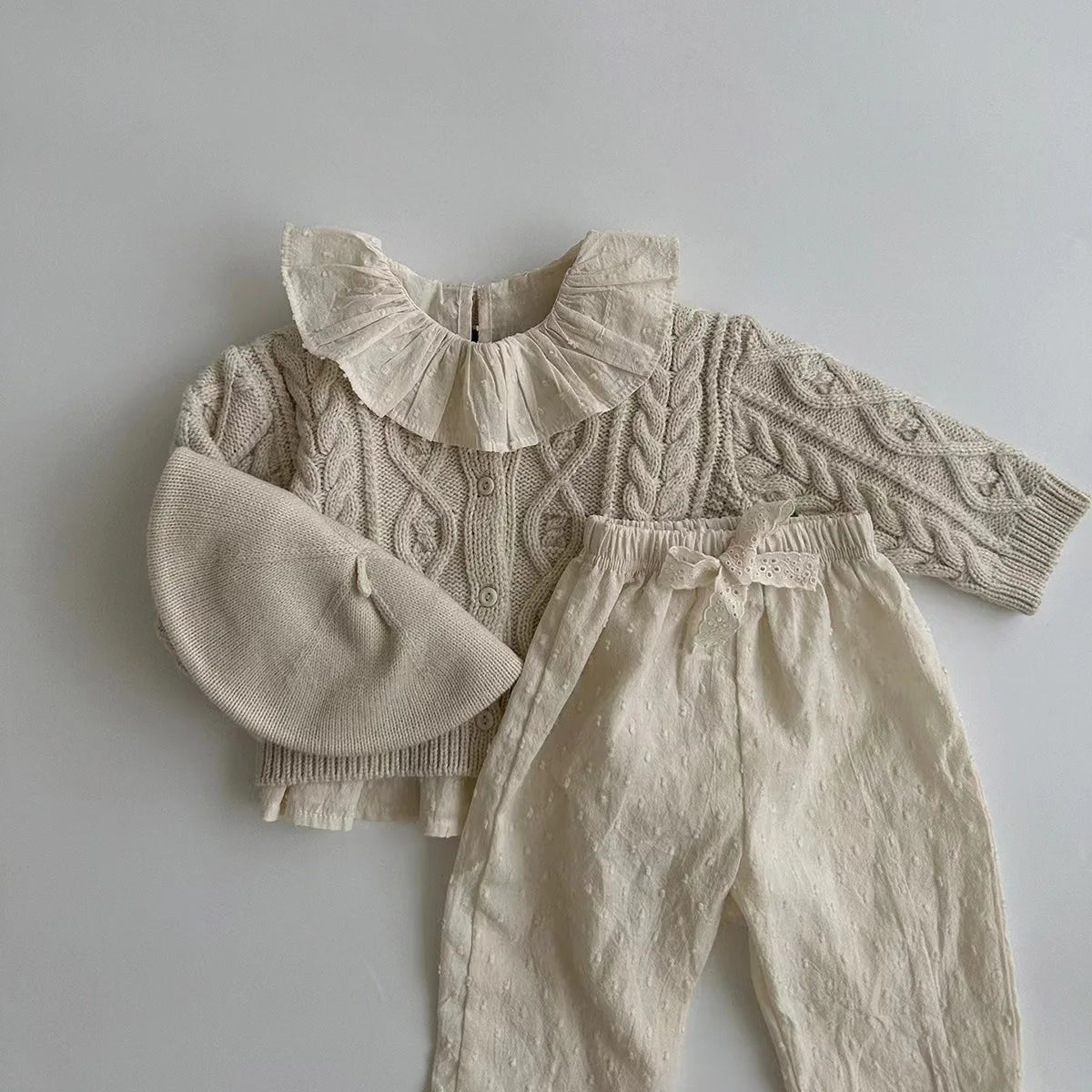 Flower Lace Thin Loose Trousers