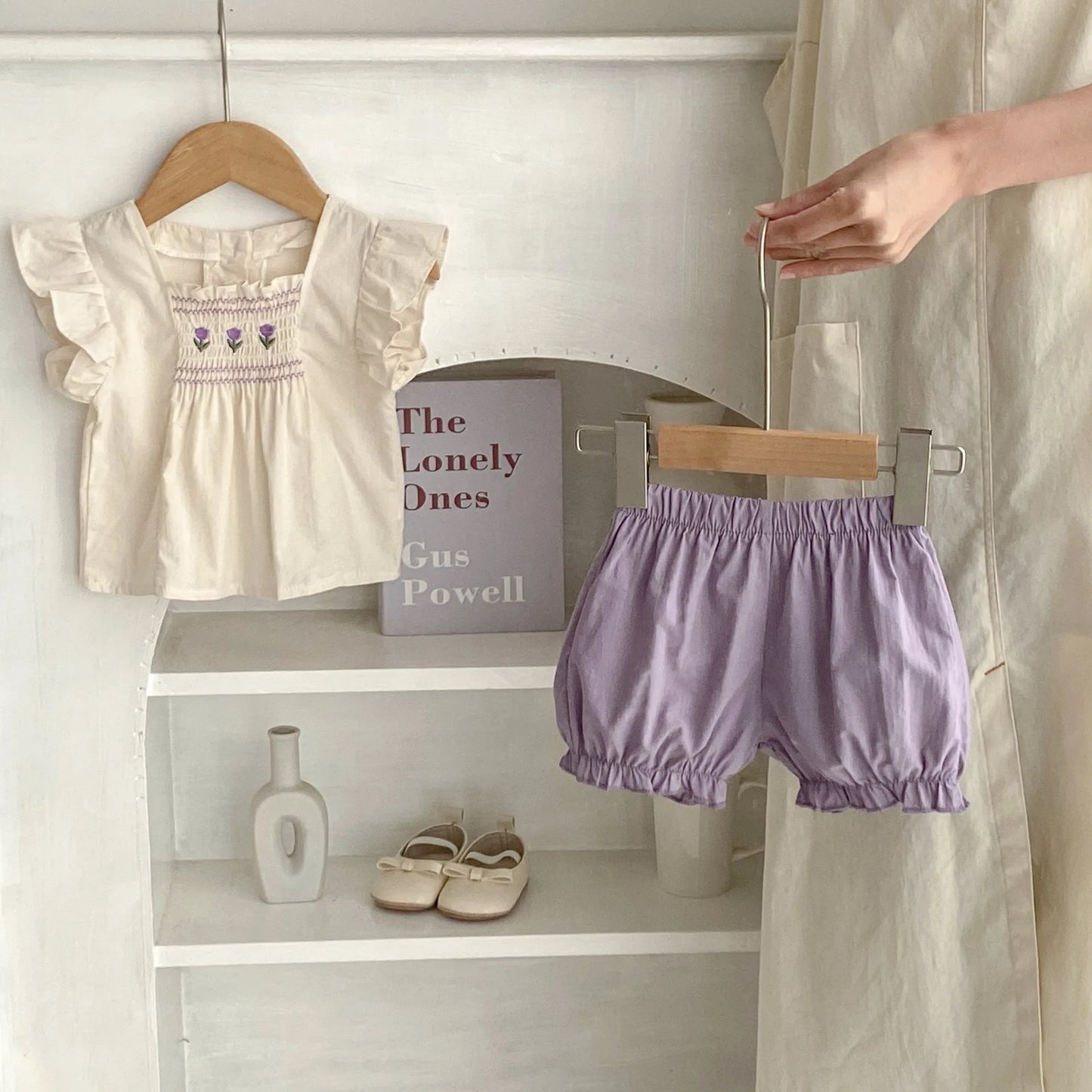 Smocked Lavender Set