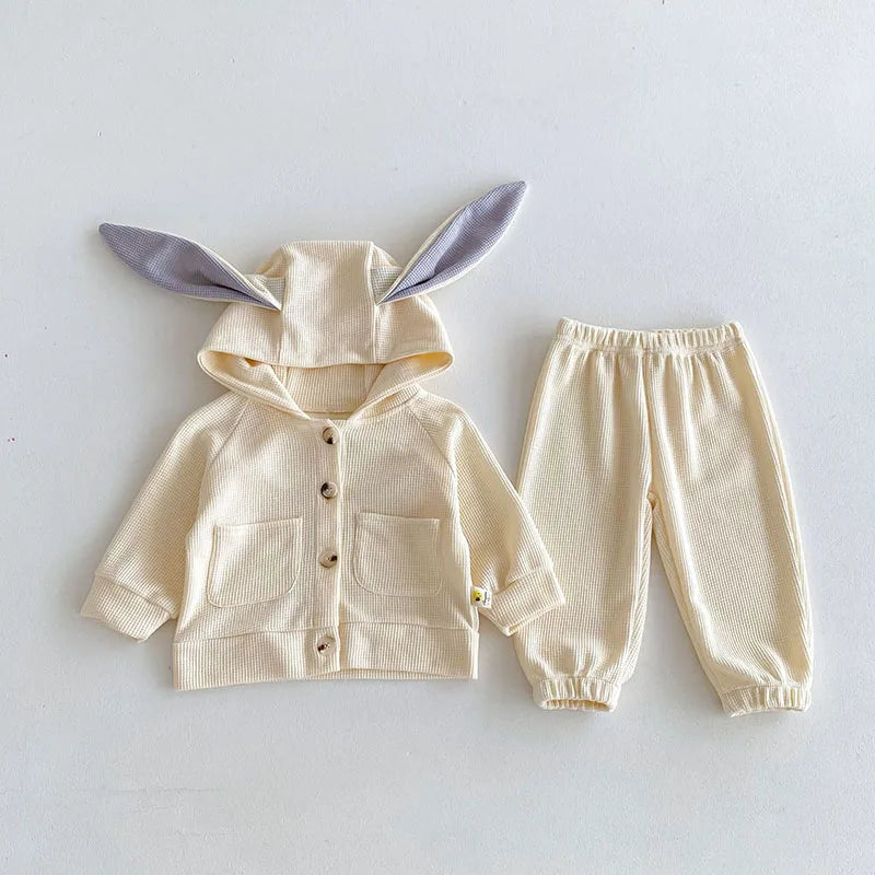 Rabbit Ear Hooded 2 Piece Set