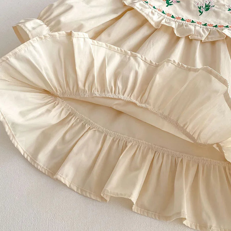 Jackie Embroidered Flower Dress