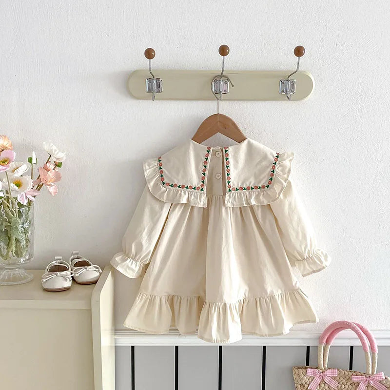 Jackie Embroidered Flower Dress