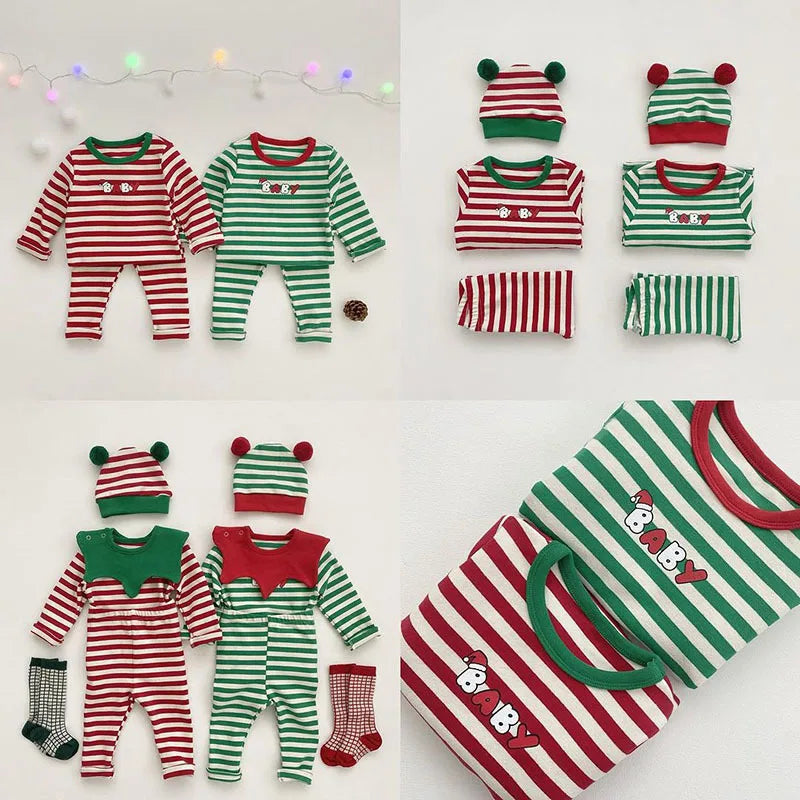 Christmas Set: Top, Bottom, Hat
