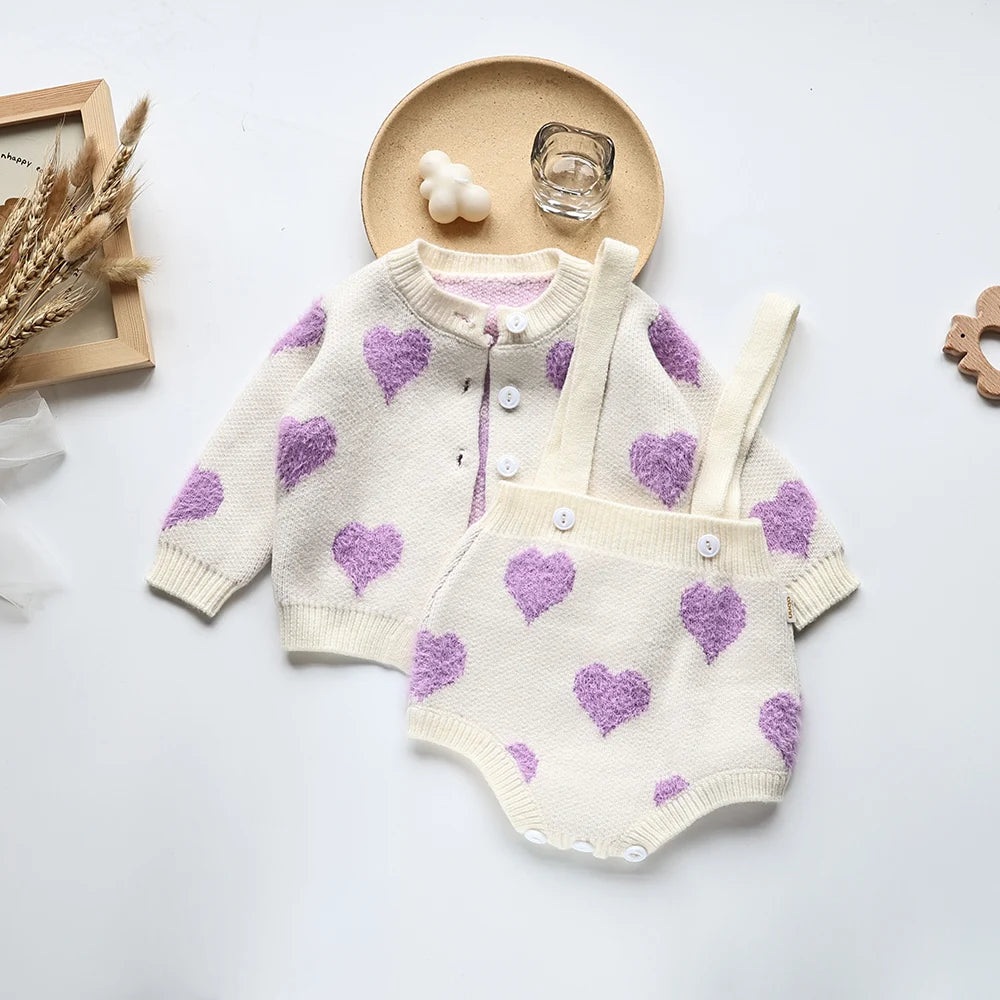 Knit Suit Camisole Bodysuit And Sweater 2 Piece Set