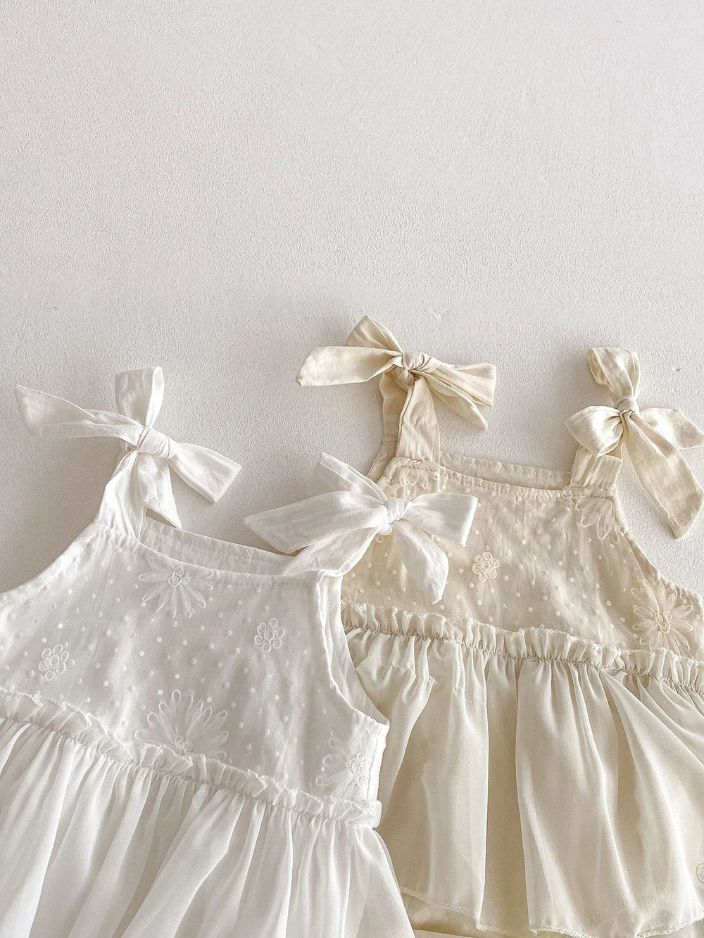 One Piece Bow Ruffle Dress