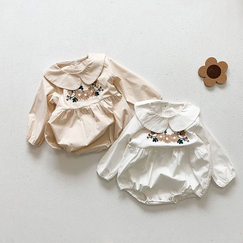 Embroidery Floral Garden One Piece