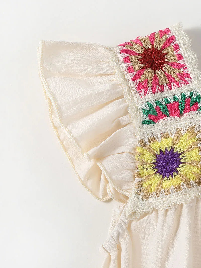 Weaving Flower One Piece