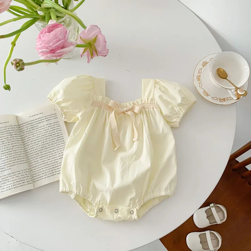 Bohemian Bubble Sleeve Romper