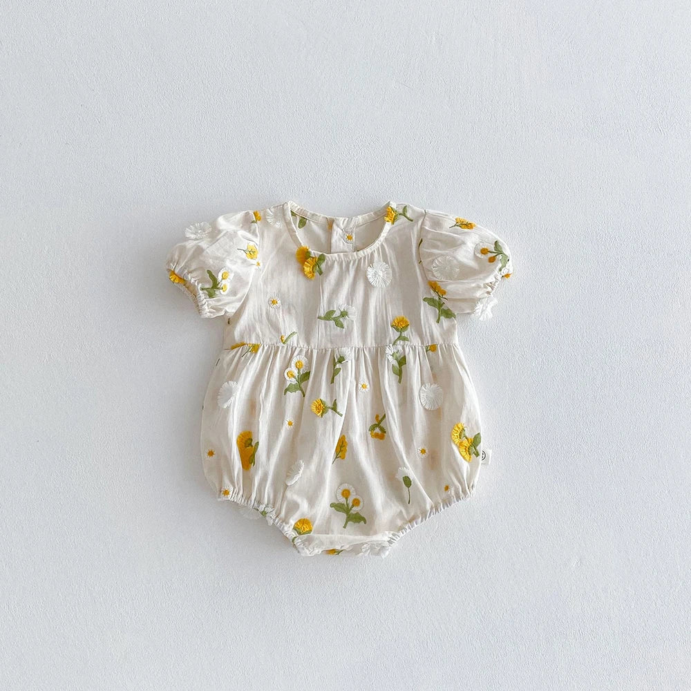 NEW Daisy Embroidery One-Piece Suit