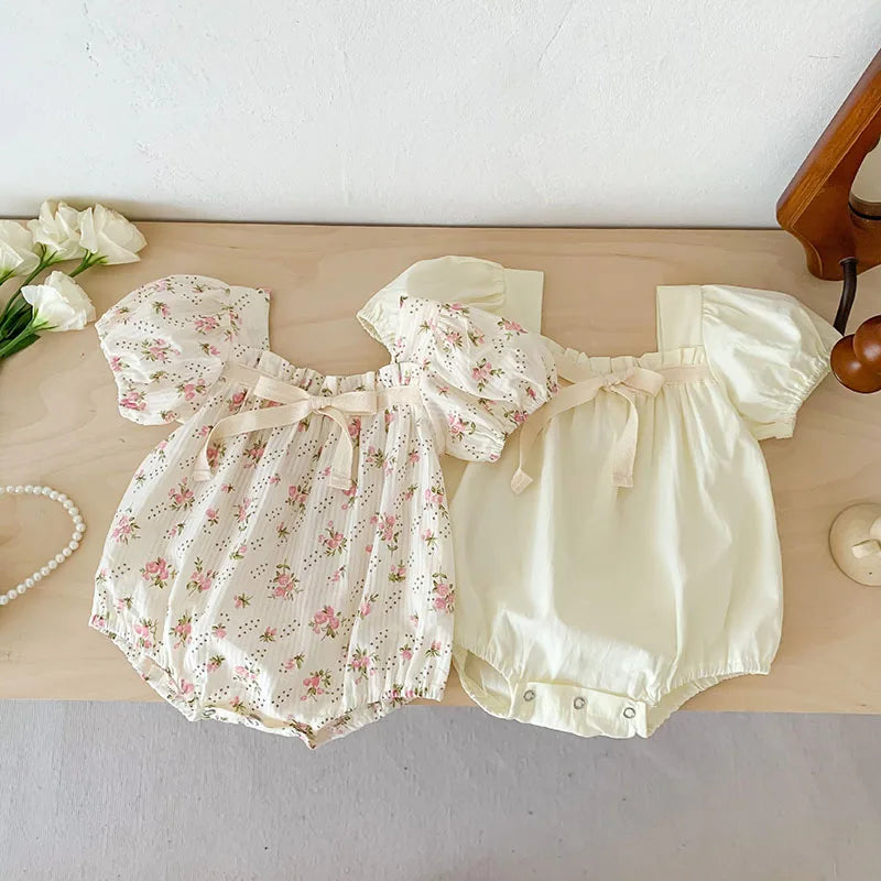 Bohemian Bubble Sleeve Romper